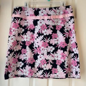 Carolina Blues Pink/White/Black Floral Skirt
